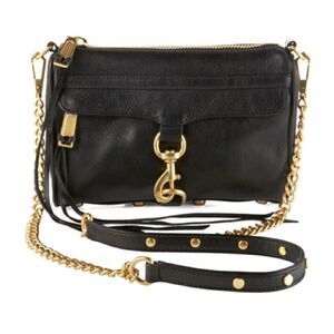 Rebecca Minkoff Mini Mac Black Leather Crossbody